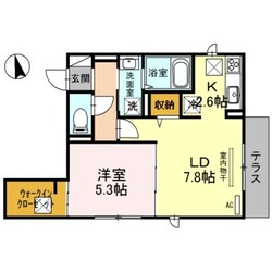 沢ノ町駅 徒歩7分 1階の物件間取画像